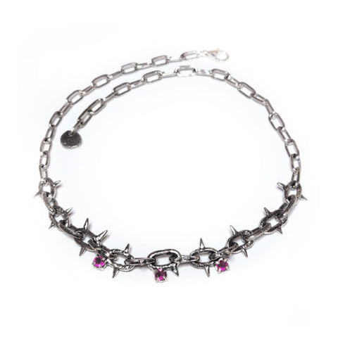 Ruby Spikey Chain